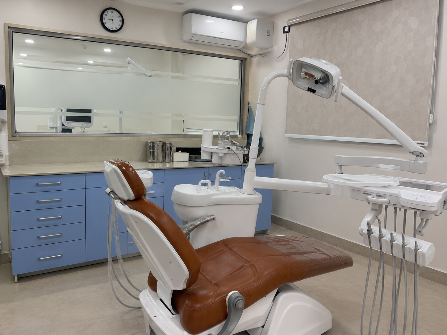 Patient care in sterile treatment room